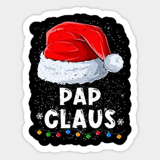 Pap Claus Christmas Santa Family Matching Pajama Sticker